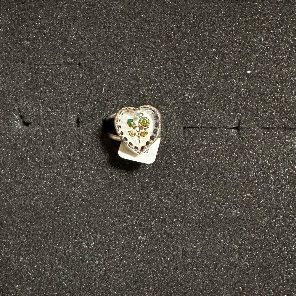 M&S Glass flower ring